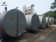 Carbon Steel Cylinder Asphalt Tank , Heating Fast Road Construction Heavy Equipment
