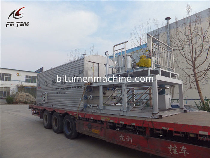 Corrosion Proof Bitumen Drum Melting Unit , Easy Transfer Asphalt Batching Plant