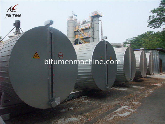 Carbon Steel Cylinder Asphalt Tank , Heating Fast Road Construction Heavy Equipment