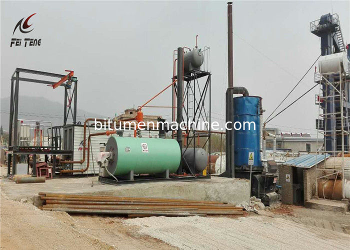 Outside Bitumen Drum Melter Thermal Oil Boiler Heating Customized Color