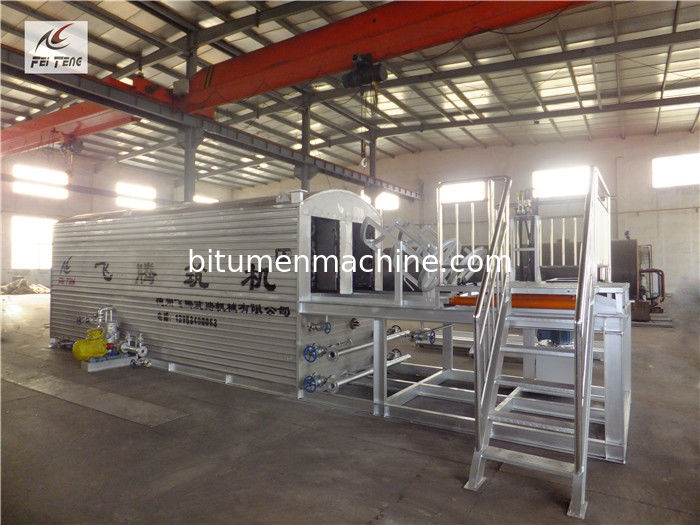 Steel Plate 5 Tons / Hour Bitumen Mixing Plant , Barrel Asphalt Drum Mix Plant