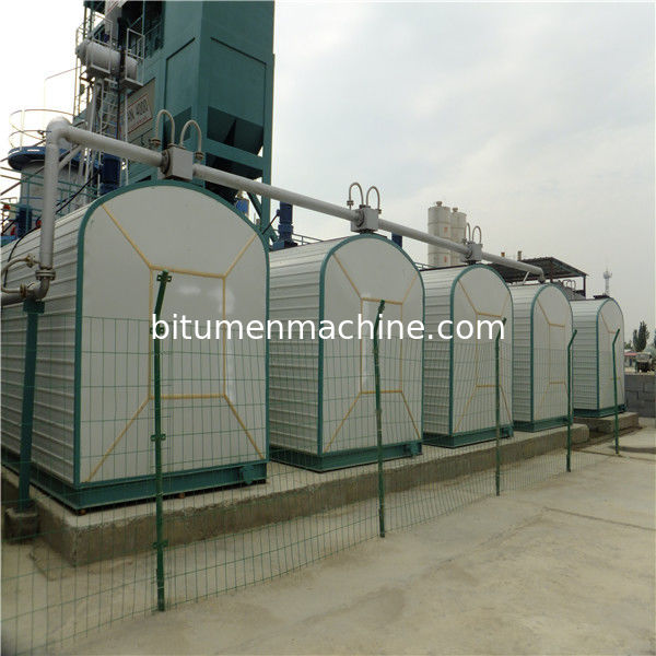 Rock Wool Insulation Asphalt Heating Tank , Cuboid Bitumen Tank For Bitumen Mixing Plant