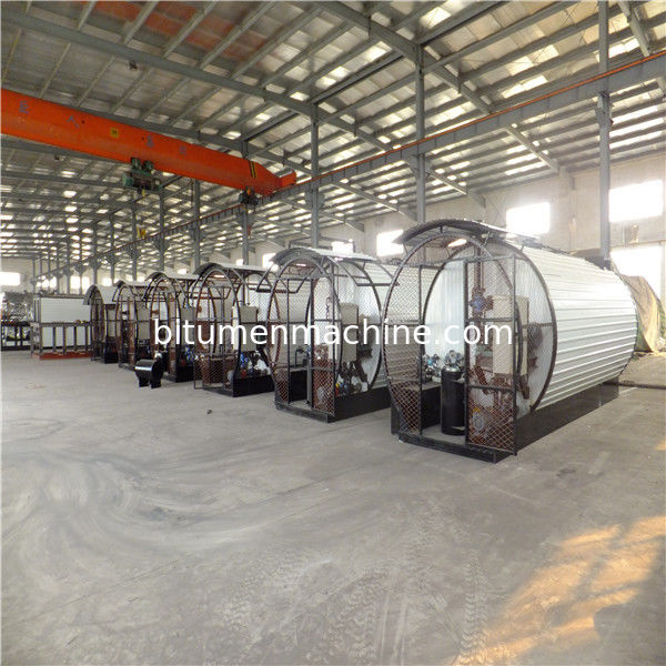 Cylinder Asphalt Emulsion Storage Tanks , 12m Highway Construction Machinery