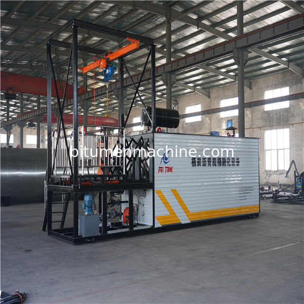 Diesel Oil Burner Heating Bitumen Decanting Machine Large Size For Drum Packing